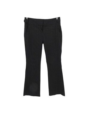 Y2K Star City Juniors 9 Black Gray Pinstripe Stripe Trouser Pants 2000s Punk VTG